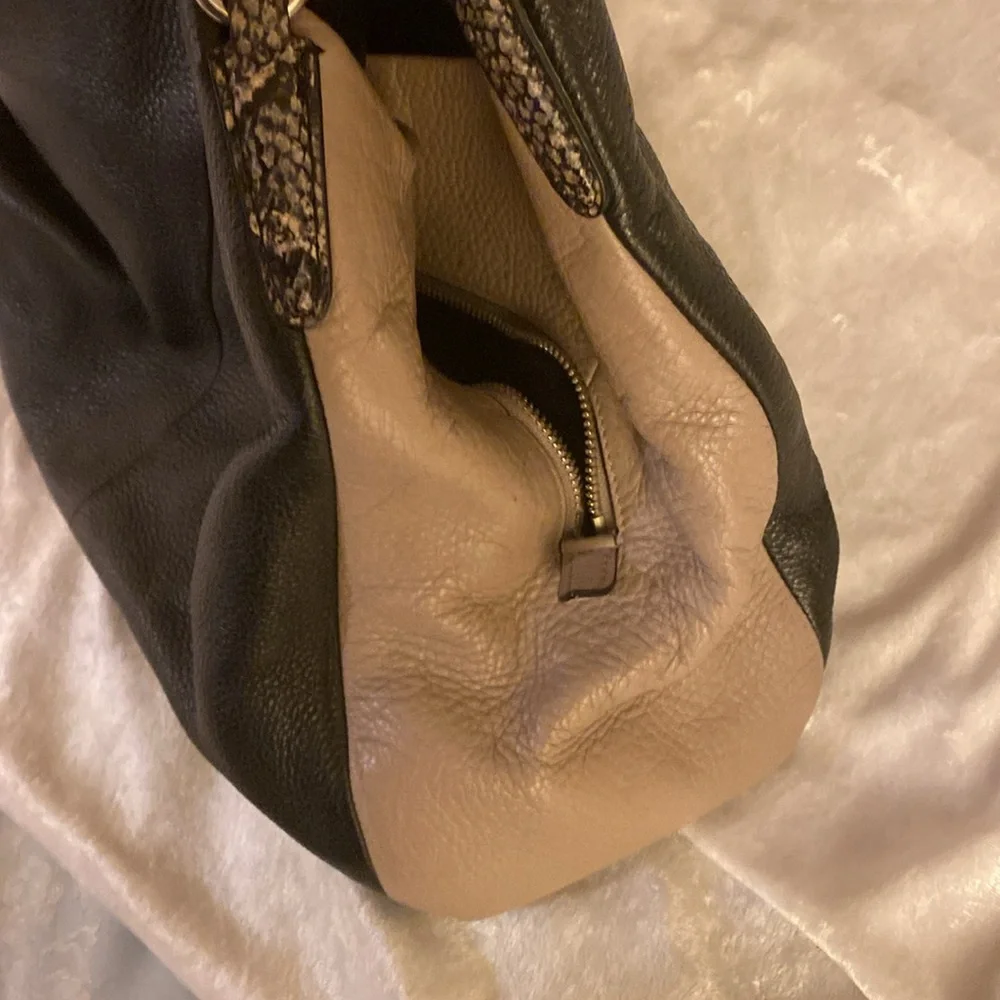 COACH Phoebe Hobo Shoulder Bag in Exotic Embossed Leather Trim - Picture 5 of 9